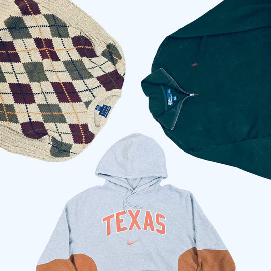 BRANDED SWEATSHIRT & HOODIES & KNITWEAR X 15